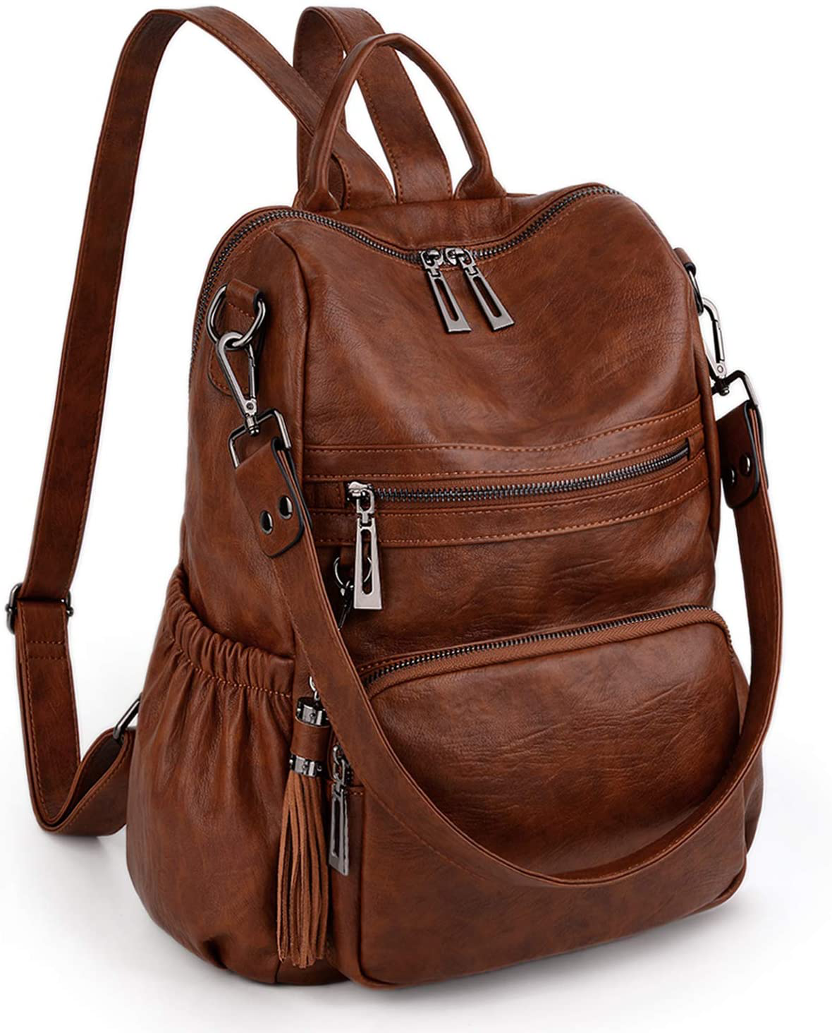 UTO Women Backpack Purse Leather Vegan 