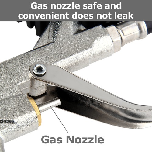Dial Tire Inflator Gauge Flexible Hose 220 PSI Pistol Style Air Chuck Pneumatic - Picture 4 of 10