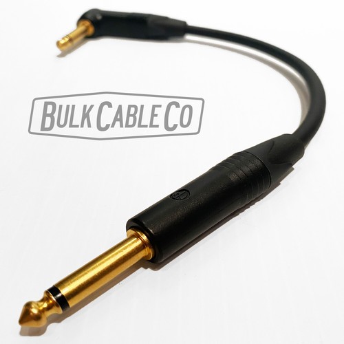 2,5 pies - cable de guitarra mogami 2524 - enchufes dorados neutros de derecha ra a recta st - Imagen 6 de 12