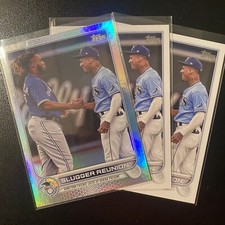 2022 Topps Series 1 WANDER FRANCO / GUERRERO Rainbow Foil + 2 Base Slugger #329