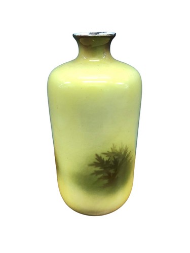 Französisches Opal Paar Vase Deko Kunst 19. Jahrhundert 7 cm antik bemalt - Bild 6 von 18