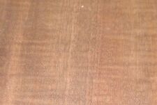 Sapele Mahogany Figured Ribbon wood veneer 4.5" x 11" raw with no backing 1/42"