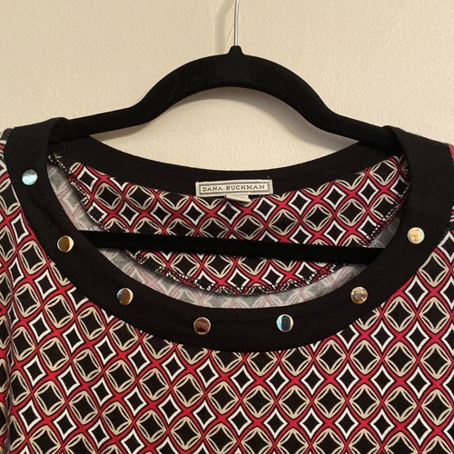 Dana Buchman Top 3/4 Sleeve Size XXL - Picture 4 of 7