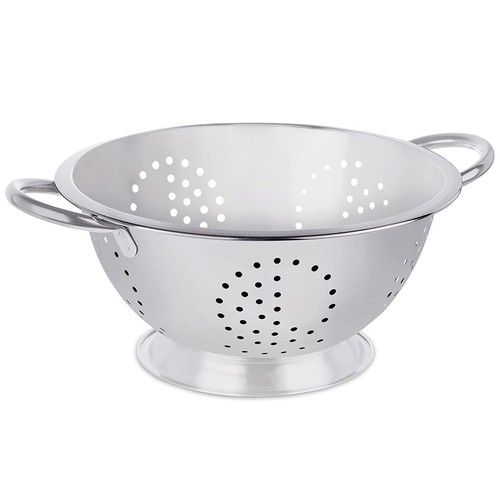 Stainless Steel Colander Strainer Handle Pasta Spaghetti Veg Washing Drainer LRG - Picture 20 of 41