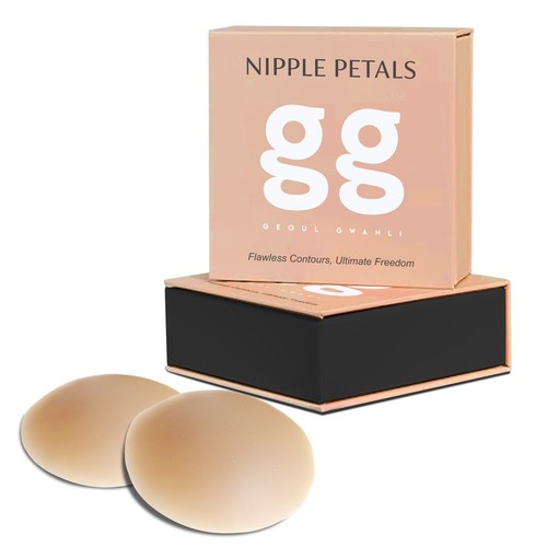 Nipple Covers Pad Silicon Reusable Adhesive Invisible Bra Round Breast One Pairs - Picture 40 of 63