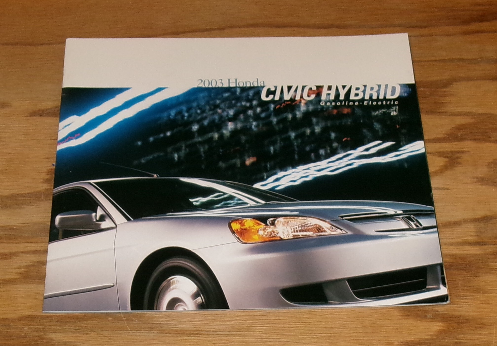 Original 2003 Honda Civic Hybrid Deluxe Sales Brochure 03 Gasoline Electric