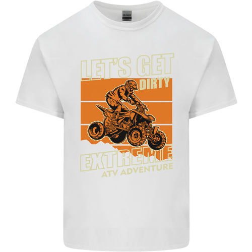Lets Get Dirty ATV 4X4 Quad Bike Biking Kids T-Shirt Childrens - Afbeelding 21 van 77
