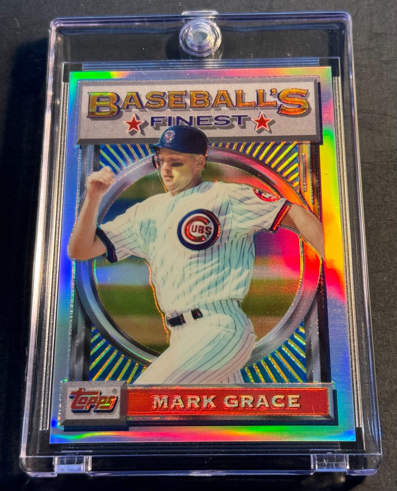 1993 MARK GRACE TOPPS FINEST REFRACTOR #73 CUBS  (364)