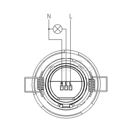 AC220-240V PIR Motion Sensor Detection Embedded Rotary Sensor 360° Motion Sensor - Picture 7 of 15