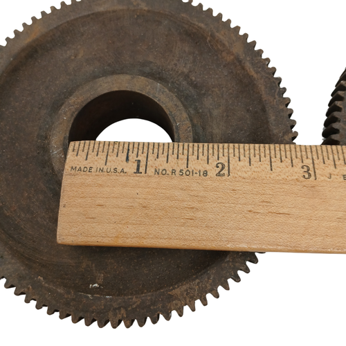 Lot of 2 Vintage Rusty Metal Gears Industrial Salvage Steampunk Machine Parts - Picture 7 of 11