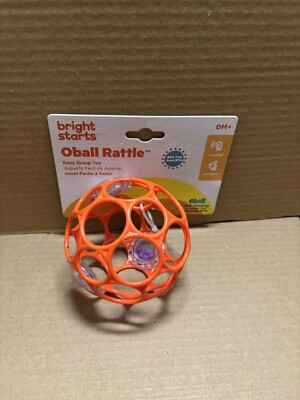Bright Starts O-Ball Easy Grasp Rattle Toddler Toys - New