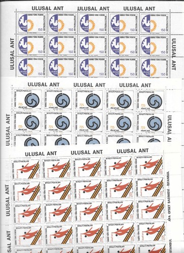 Cyprus N 1970-1980 Complete 500 Sets 1500 Stamps Please See Scans All MNH** - 第 6/11 張圖片