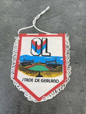 Ancien Mini Fanion TissuSatin Rugby LOU Lyon Olympique