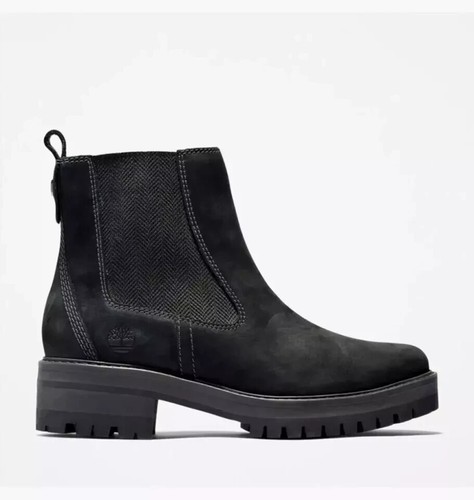 STIVALI TIMBERLAND DONNA VALLEY CHELSEA PELLE NERA A1J66 TUTTE LE TAGLIE - Foto 4 di 9