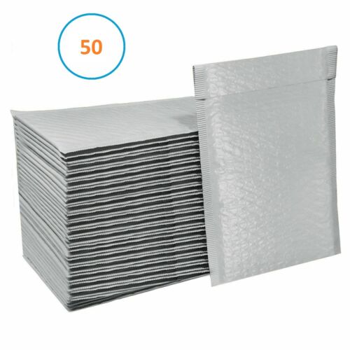 6x10 #0 poly bubble mailers padded envelopes shipping bags mailing 6" x 9" self  - Picture 5 of 8