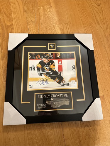 Pittsburgh Penguins Sidney Crosby 8x10 Immagine auto incorniciata professionalmente - Foto 8 di 11