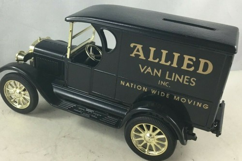 1923 Chevy Truck Allied Van Lines Bloccaggio Monete Banca Ertl 1991 Vintage Nuovo - Foto 7 di 7