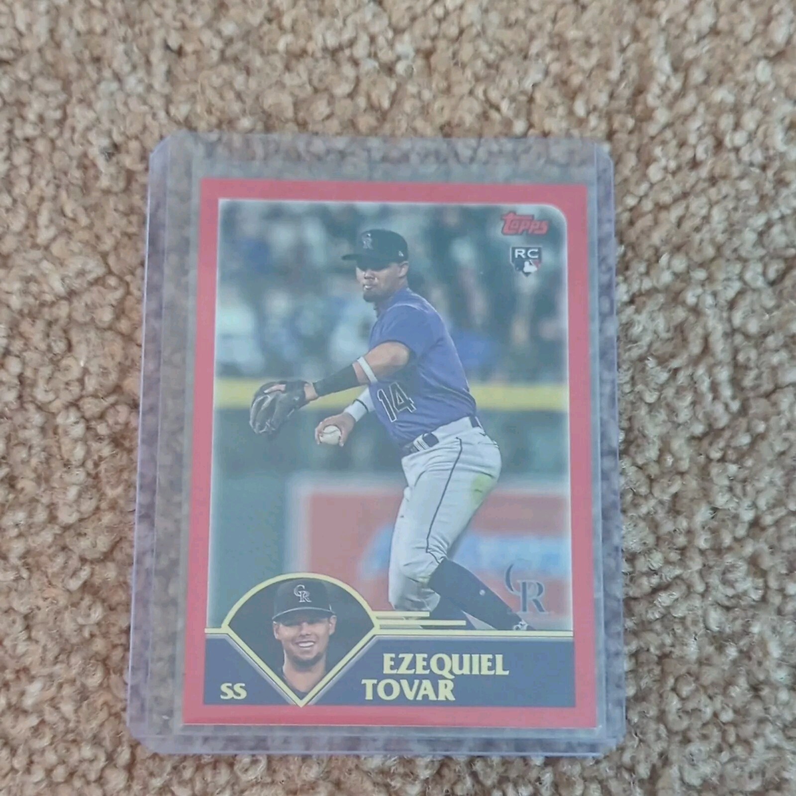 EZEQUIEL TOVAR 2023 Topps Archives #217 Red Hot Foil SSP Rookie /50 Rockies RC