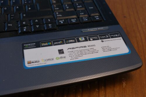 ACER Aspire 8930G 18,4 Intel Core 2 Quad Q9000 4x 2,0 GHz 4GB RAM Full-HD Win 10 - Bild 8 von 13