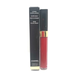 Details About Chanel Levres Scintillantes Gloss Aqua Glossimer 606 Rouge Desert Nib