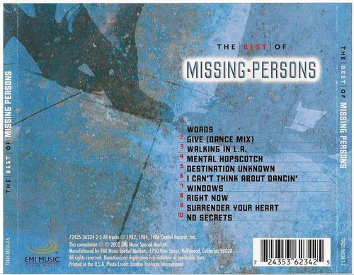 Missing Persons - The Best Of (CD 2002) - Picture 4 of 4