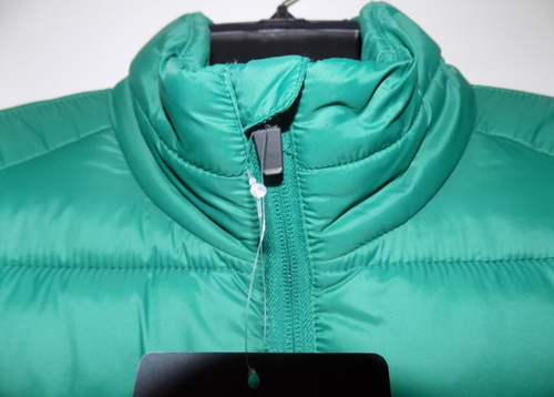 NEW! St John's Bay Light Puffer Jacket Green Warm Men's Size L Nylon Zip - Picture 10 of 12