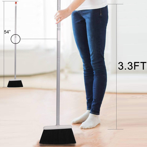 Broom with Dustpan Combo Set,Dust Pan with Long Handle for Kitchen Room Office - Picture 7 of 12