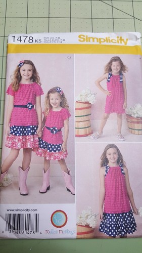 Simplicity Patterns Girls + Toddlers Dresses Tops Bottoms Rompers Vests UNCUT - Picture 19 of 19