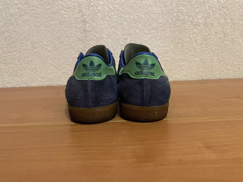 Adidas BERN Gamuza Azul Años 70 Talla 5 De Colección Raro Hecho en Alemania Occidental Foto 4 de 4