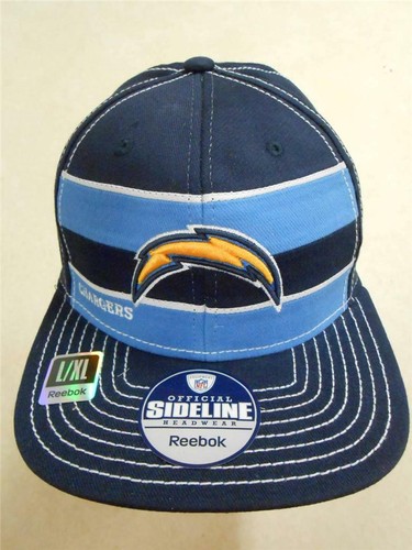 New Los Angeles Chargers Mens Adult Size S/M Reebok Flat Brim Cap Hat $25 - Picture 2 of 12