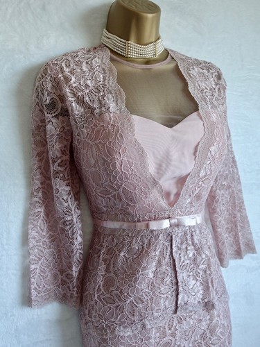 Veromia dress size 10 Pink Occasion Races Christening mother of the bride VGC - Picture 13 of 20