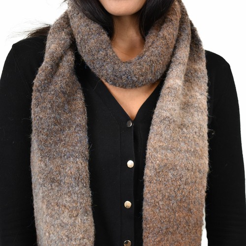Sciarpa extra lunga C.C unisex ecologica filato riciclato misto lana avvolgente - Foto 25 di 64