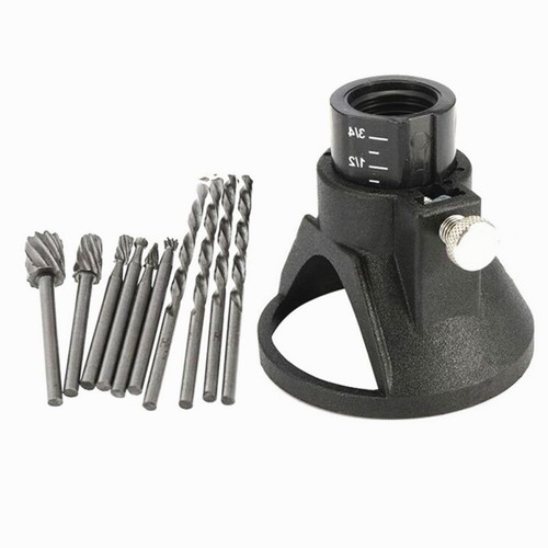 Multi Rotary Sanding Tool Cutting Guide HSS Router Drill Bits Set For Dremel g - Picture 6 of 16