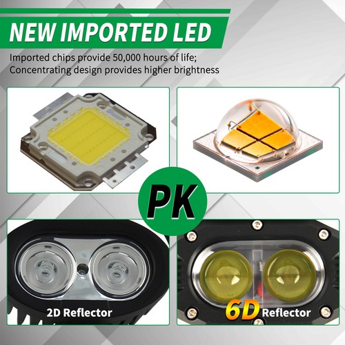 LED WORK LIGHT BAR SPOT FLOOD BEAM FOG DRIVING LAMP OFFROAD CAR TRUCK SUV ATV UK - Picture 2 of 90