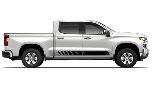 Side door stripes graphics stickers decal compatible with Chevrolet Silverado - Picture 5 of 15