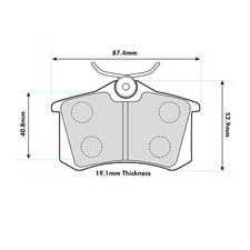 Ferodo DS2500 Rear Brake Pads For Citroen C2 1.6 Rallycross 2003> - FCP541H