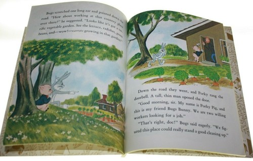 1982 Porky Pig and Bugs Bunny: Just Like Magic WB Looney Tunes Children's Book  - Bild 2 von 4