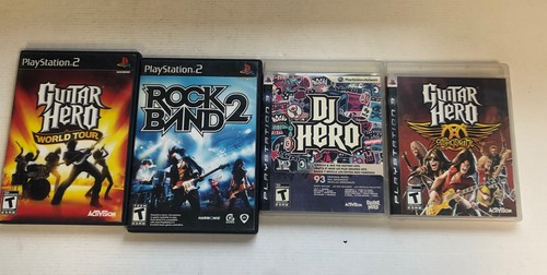 PS 2 & 3 Rock Band Guitar Hero Instruments & Game bundle (No Dongle Or Dj Mixer) - Picture 10 of 13