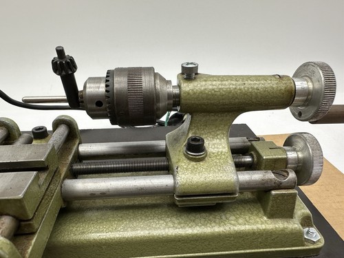 VINTAGE UNIMAT-SL Model DB-200 AUSTRIA MINI LATHE Black Badge Nice Working Shape - Picture 11 of 22