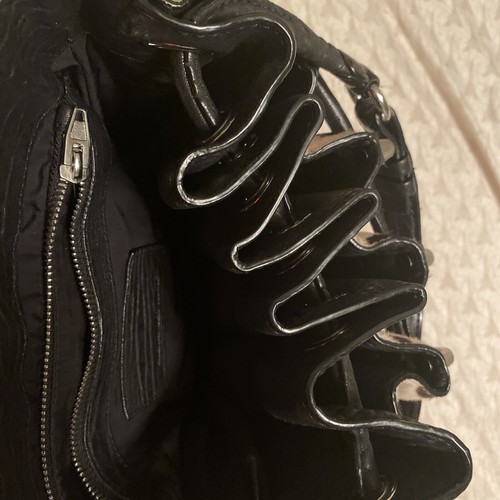 *RARE* Alexander Wang Leopard Black Fur Leather Diego Bucket Bag - Picture 7 of 8