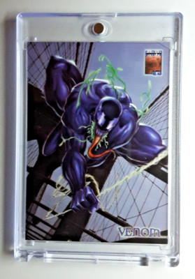 Fleer/Skybox 1997. Marvel Premium Karte 27 VENOM. GRATIS ONE-TOUCH-HALTER