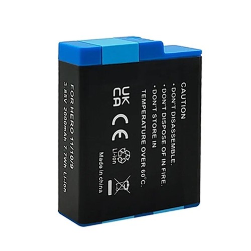 for GoPro Rechargeable Li-Ion Battery 2000mAh HERO9/10/11 Black ADBAT-001 New - Picture 3 of 5