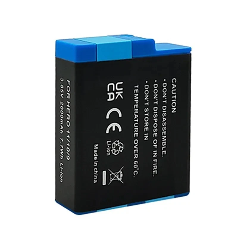 2x for GoPro Rechargeable Li-Ion Battery 2000mAh HERO9/10/11 Black ADBAT-001 - Image 3 of 4