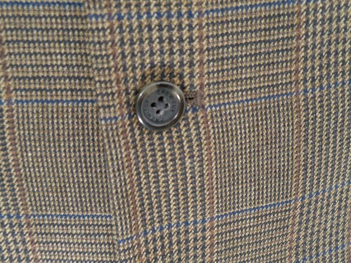 Men's Glen Plaid Vest Daniel Cremieux Brown Wool Tweed Waist Coat Size Medium - Picture 17 of 24