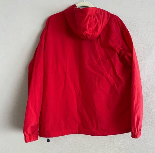 Vintage Columbia Herrenjacke Größe Medium Anorak rot Pullover Windbreaker Kapuze - Bild 7 von 7
