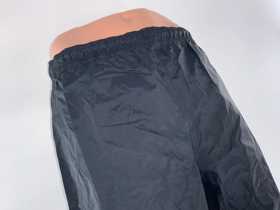 L.L. Pantalones impermeables Bean para hombre M negros de nailon con cremallera tobillos usados una vez YGI A2-282 Foto 3 de 4