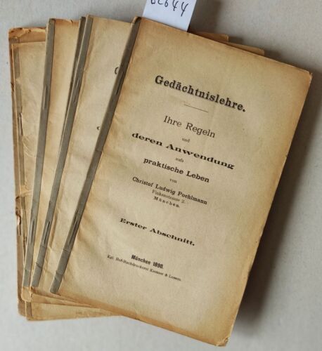 Pehlmann: Gedächtnislehre Alle 5 Teile+Zeugnisse+Zahlenwörterbuch. 7 Hefte kom - Picture 1 of 1