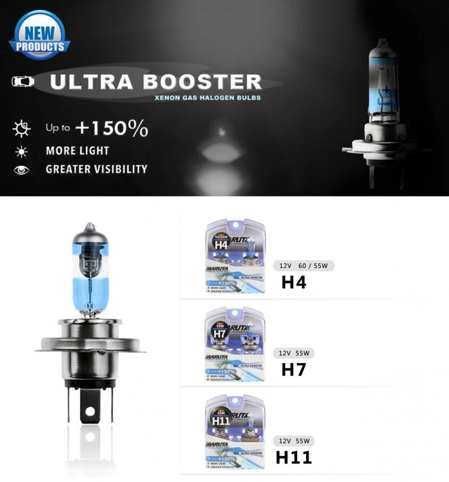 MARUTA® 55W 12V Xenon Gas Filled Car Headlight / Front Fog Bulbs - Select Bulbs - Image 2 of 4