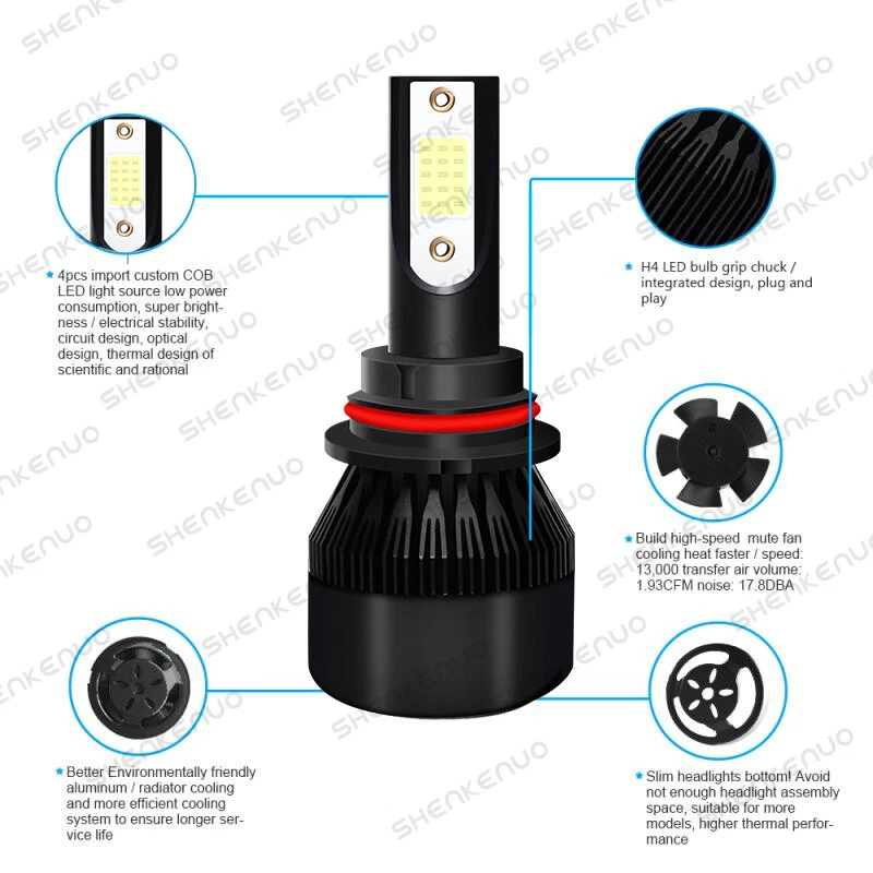 Faro antiniebla LED azul para Mercury Mountaineer 2002-2006 8000K 9007 9145 Foto 2 de 4