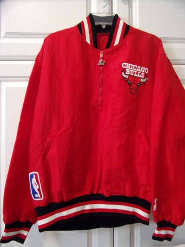 Chicago Bulls NBA Pullover Nylon 1/4 Cremallera Chaqueta-Nuevo